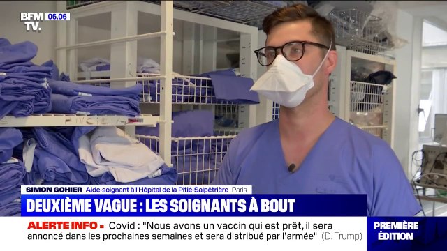 Covid-19: alors que la deuxième vague s'intensifie, des soignants témoignent de leur fatigue