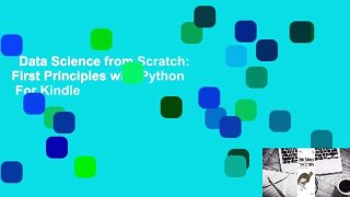 Data Science from Scratch: First Principles with Python  For Kindle