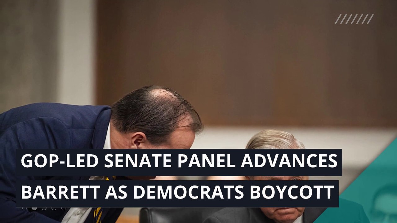 GOP-led Senate panel advances Barrett as Democr...