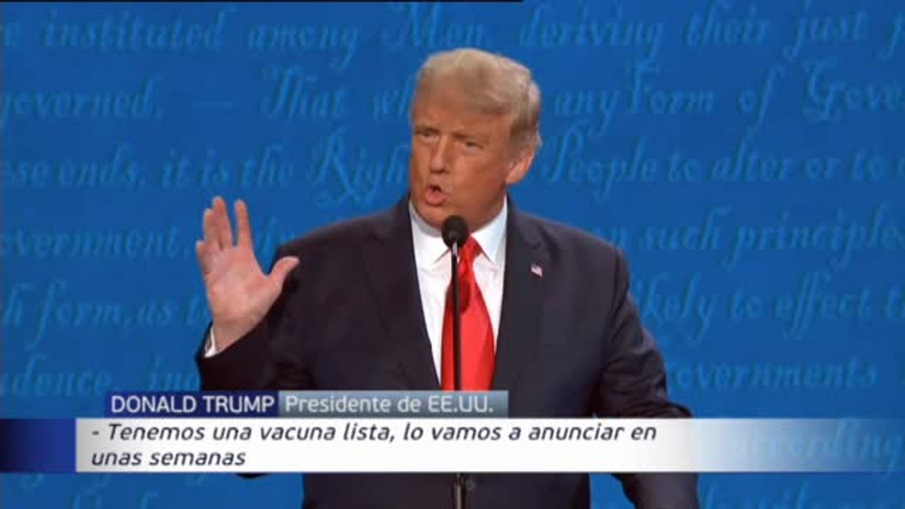 Trump y Biden protagonizan un debate menos tenso, pero repleto de acusaciones