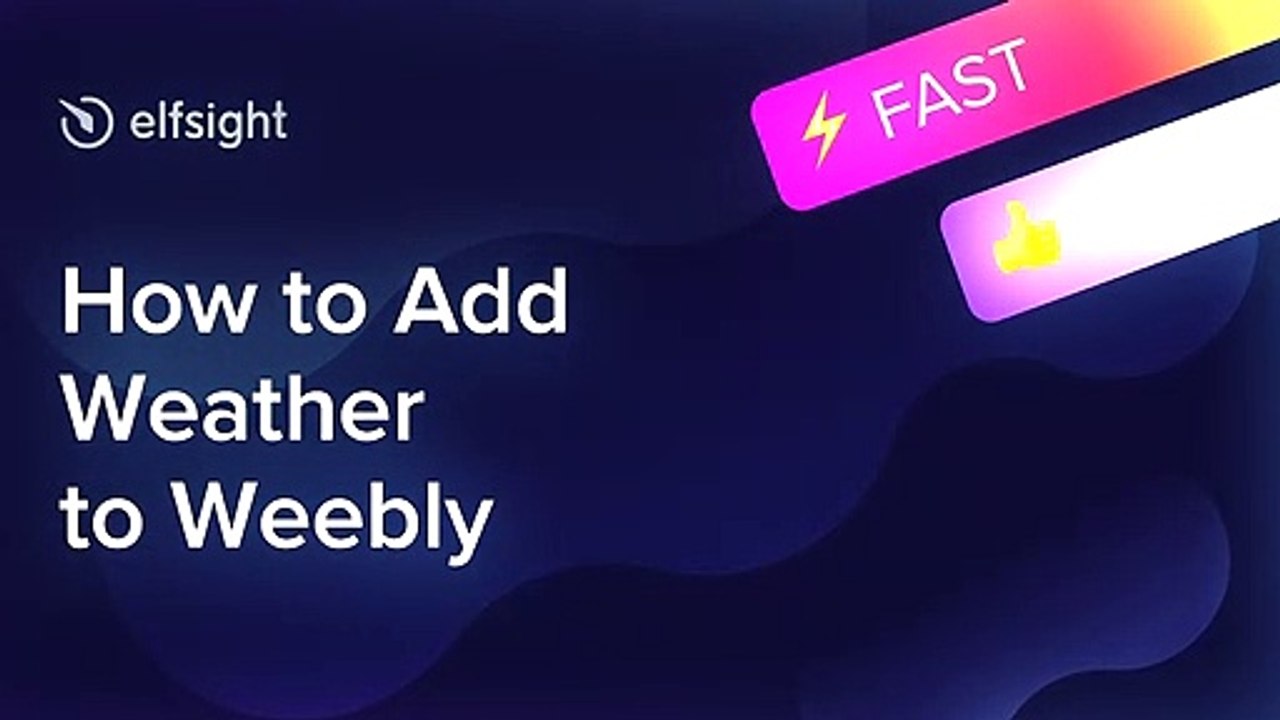 How to Add Weather app to Weebly (2020)