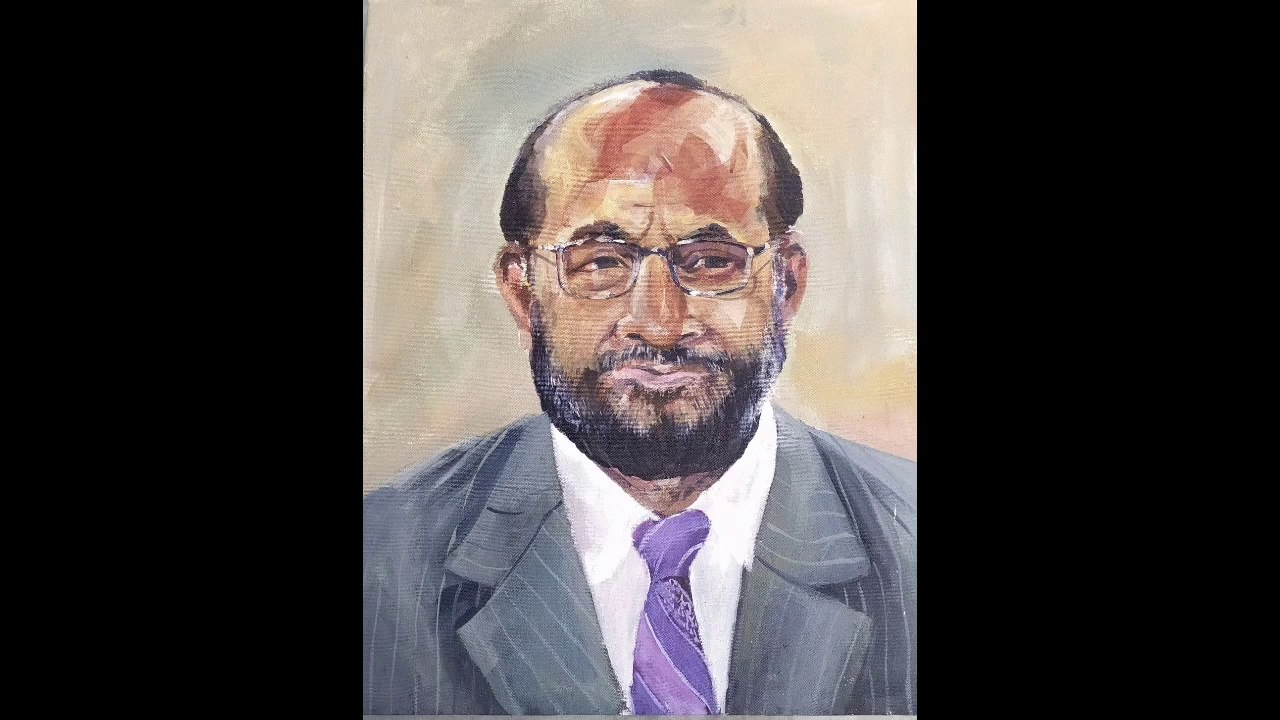 Pirojpur-1 seat,Adv.S.M.Rezaul Karim//Acrylic portrait