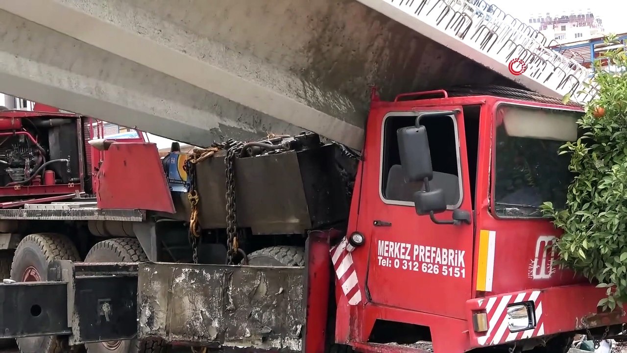 40 Tonluk Beton Kirişi Taşıyan Vincin Bomu Kırıldı