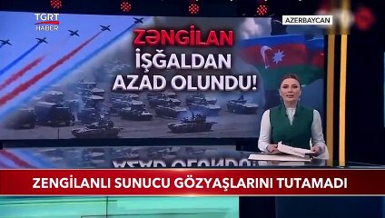 Zengilanlı Sunucu Gözyaşlarını Tutamadı