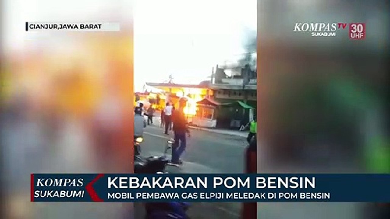 Mobil Pembawa Gas Elpiji Meledak Di Pom Bensin