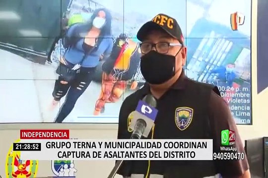 Independencia: Grupo Terna y Municipalidad coordinan captura de peligrosos delincuentes en el distrito