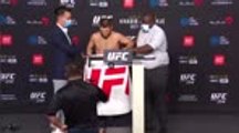 Khabib looks very relieved to make weight for UFC 254