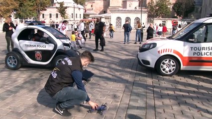 Sultanahmet ve Ayasofya’da dronlu virüs denetimi