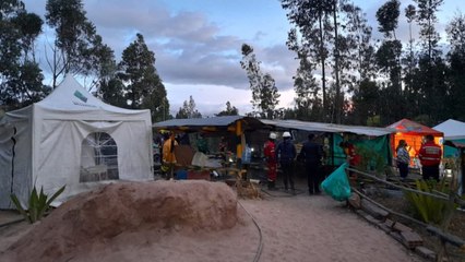 Rescate de mineros atrapados en socavón de Boyacá