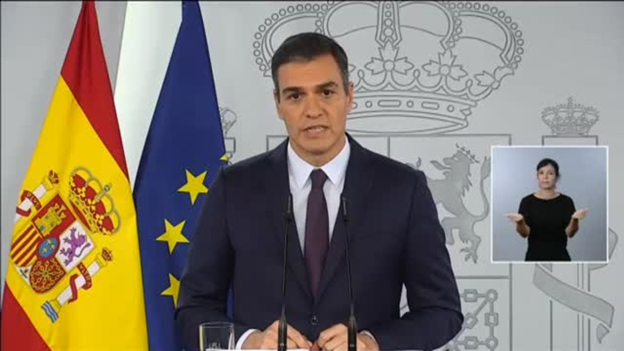Sánchez apela a la "máxima disciplina social" y a la "unidad de todos" para contener la pandemia