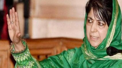 Download Video: 'Dacoits snatched our flag', says Mehbooba Mufti