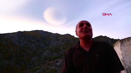 Artvin'de mercek bulutlarından görsel şölen