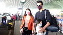 Sharad Kelkar spotted at Mumbai airport with Family; Watch Video | FilmiBeat