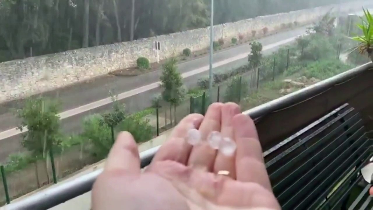 Orage de grêle sur Montpellier ! 23 Octobre 2020