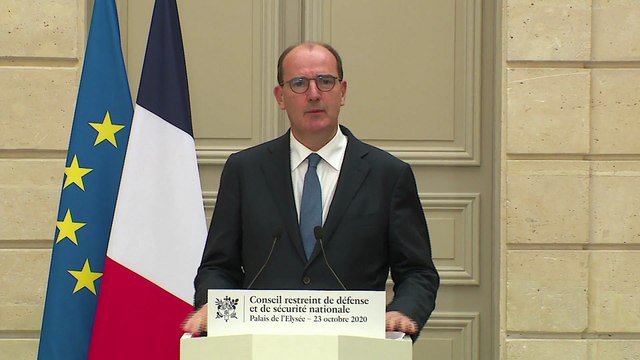 Intervention du Premier ministre, Jean Castex, à l'issue du Conseil restreint de défense et de sécurité nationale