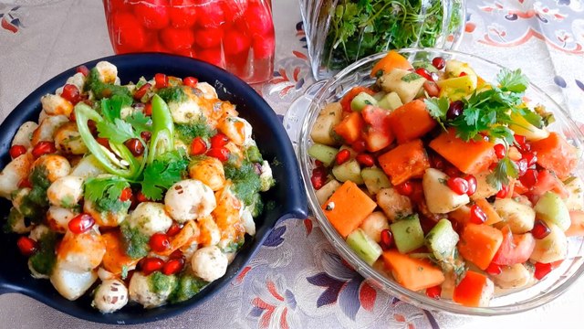 MAKHANA CHAAT RECIPE - व्रत स्पेशल हेल्दी मखाना चाट | Vrat Makhana Chaat | Makhana Chaat | Vrat Fruit Salad | Chef Amar
