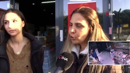 Tekel Market İşleten Anne ve Kızına Darp Kamerada