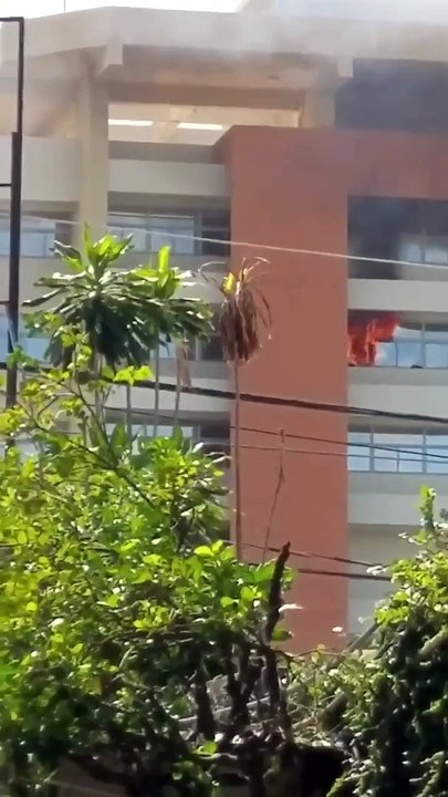 Incendio en edificio administrativo de la UASD