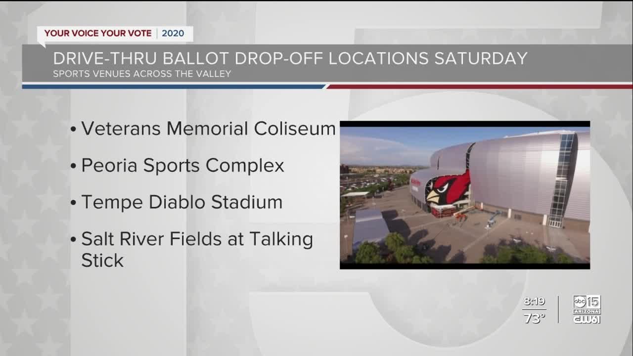Sports venues moonlighting as ballot drop-off locations