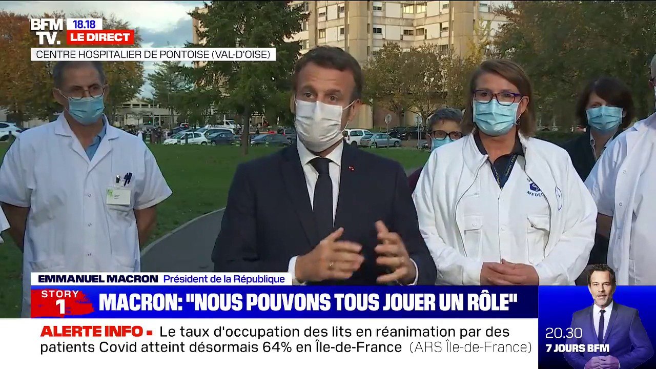 Emmanuel Macron: "Il nous faut faire corps avec l'ensemble des personnels soignants"