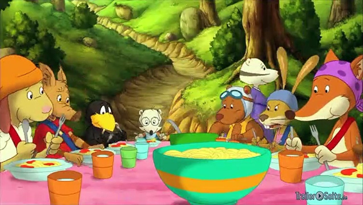 Ausschnitt aus Der Kleine Rabe Socke: Soßensprung