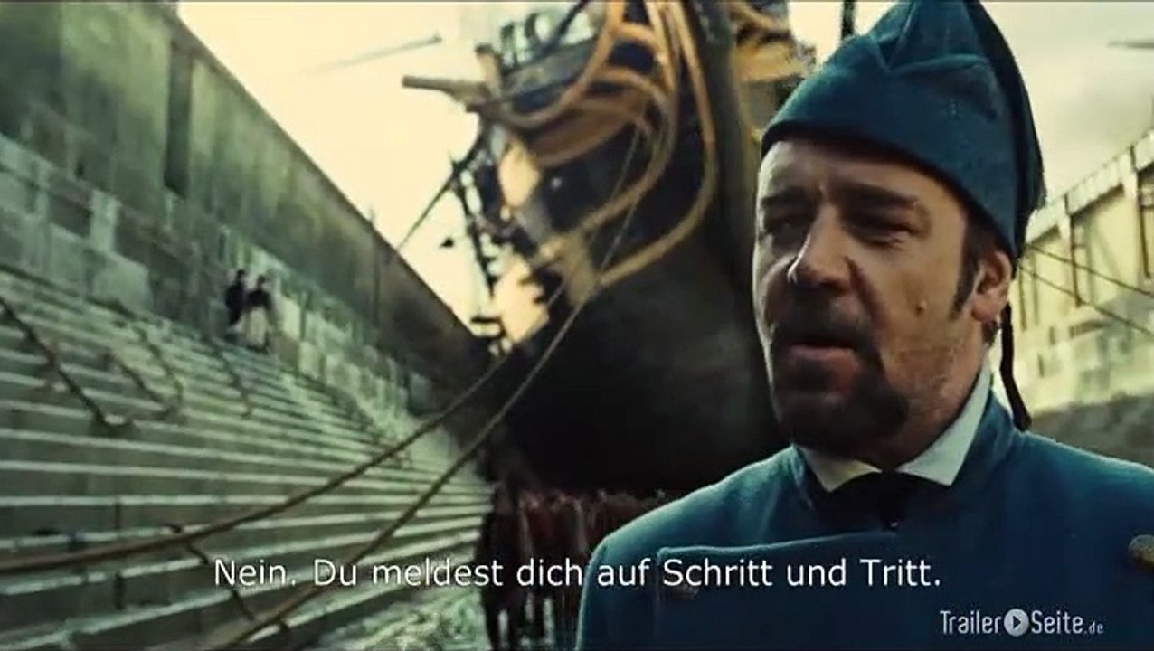 Ausschnitt aus Les Miserables: Javert entlässt den Gefangenen