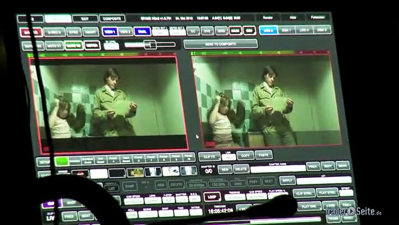 Backstage Blick zu 3096 Tage