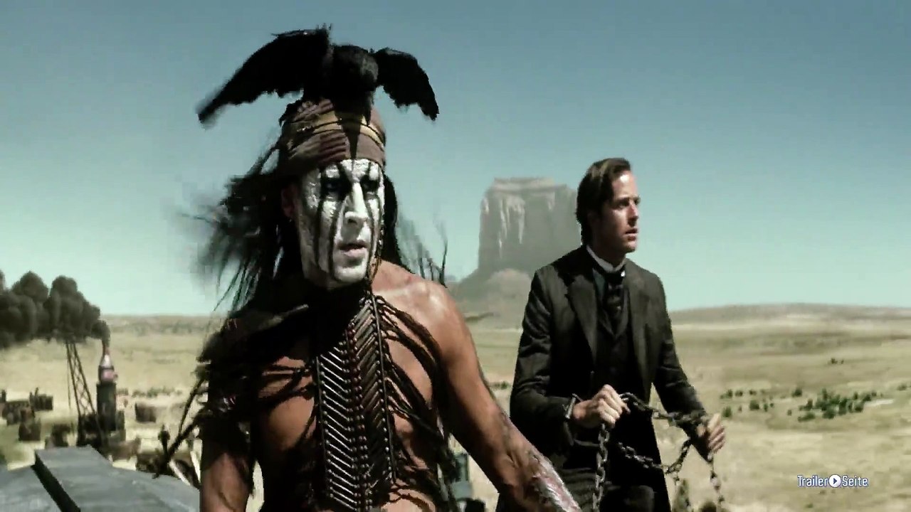 Ausschnitt aus lone ranger: zugunglück