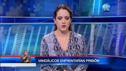 Personas responsables de los ataques vandálicos en el centro de Quito podrían enfrentar pena de prisión