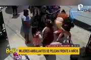 Comerciantes se agarran a golpes en San juan de Lurigancho
