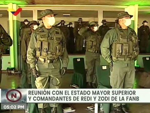 Presidente Maduro encabeza reunión con el Estado Mayor Superior y los Comandantes de REDI y ZODI de la FANB