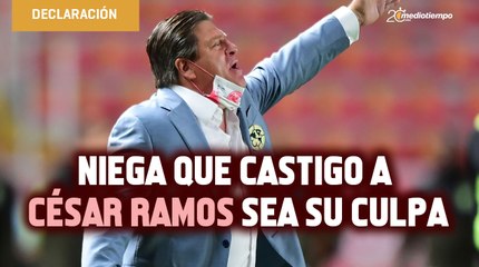 Miguel Herrera niega que castigo a César Ramos sea su culpa
