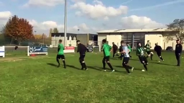 Echauffement de la JSN - 1éme tour Coupe du Loir et Cher - Vs US Franco Turque Romorantin