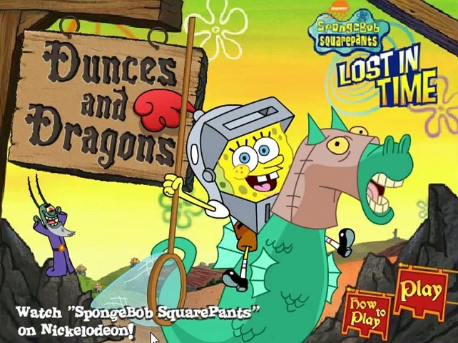 Lost In Time - Dunces And Dragons - Spongebob - Gameplay