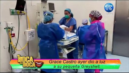 Las primeras imágenes del bebé de Grace Castro y Simón Mora