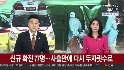 신규 확진 77명…사흘만에 다시 두자릿수로