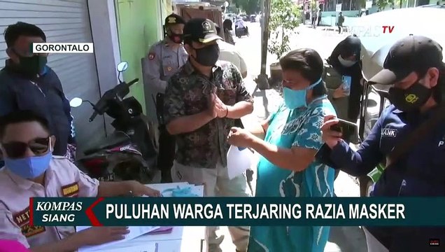 Puluhan Warga Terjaring Razia Masker