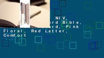 Full version  NIV, Journal the Word Bible, Cloth over Board, Pink Floral, Red Letter, Comfort