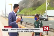 Miraflores: Así luce el muro de contención que se desmorona en playa 