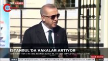 TRT'de Erdoğan'ın konuşmasında şaşkına çeviren anlar