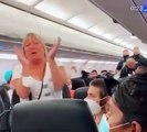 Karen refusing to wear a mask on a plane