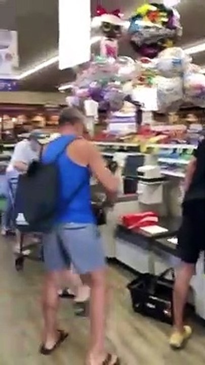 Karen gets dragged out of a store in Long Beach California for not wearing a mask