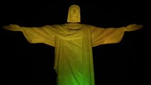 El Cristo Redentor de Río se ilumina de amarillo y verde por el 80 cumpleaños de Pelé