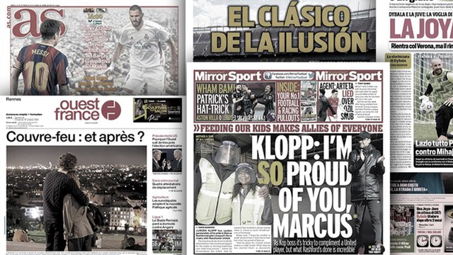 La polémique Dybala paralyse la Juventus, L'Angleterre rend hommage au geste de grande classe de Marcus Rashford