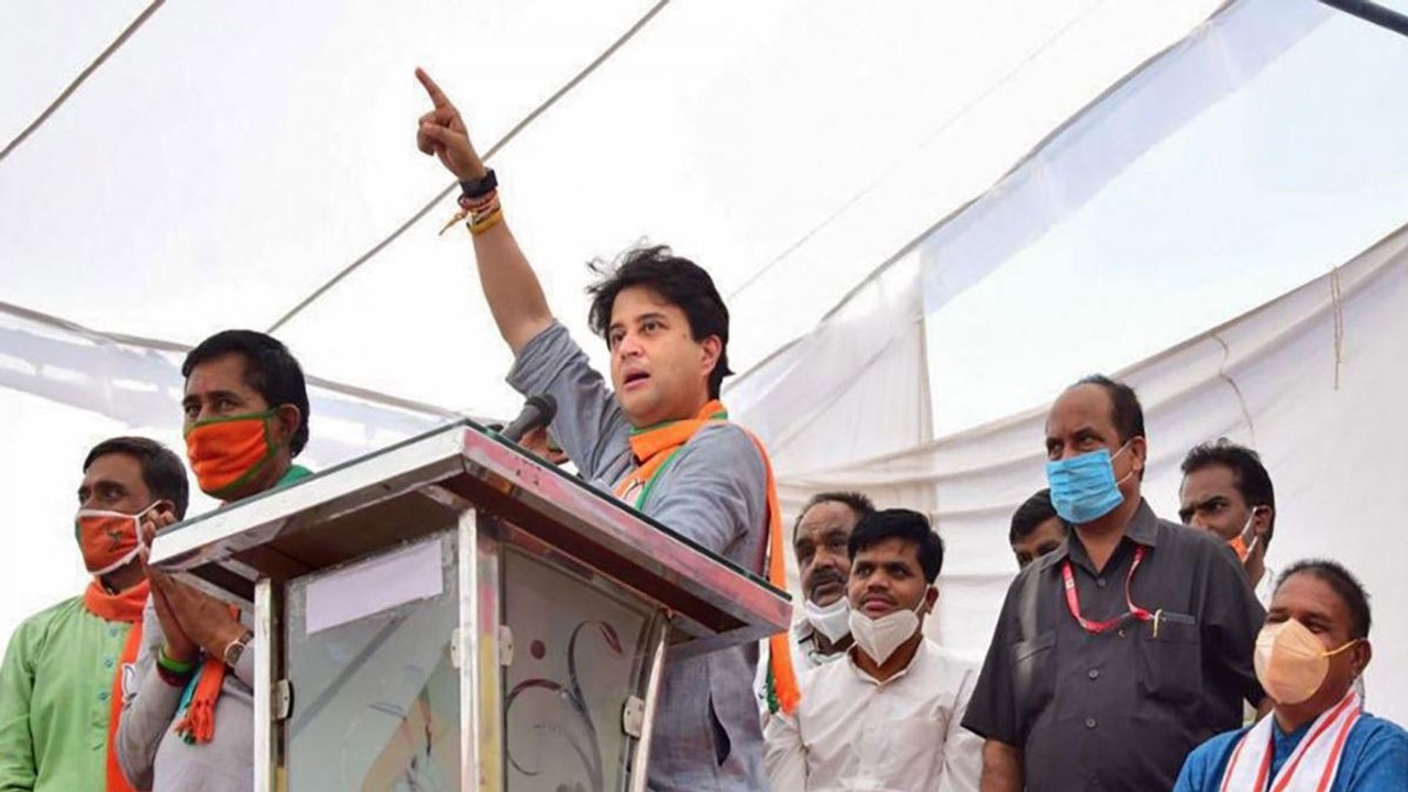 Scindia in the bypoll battle of Madhya Pradesh