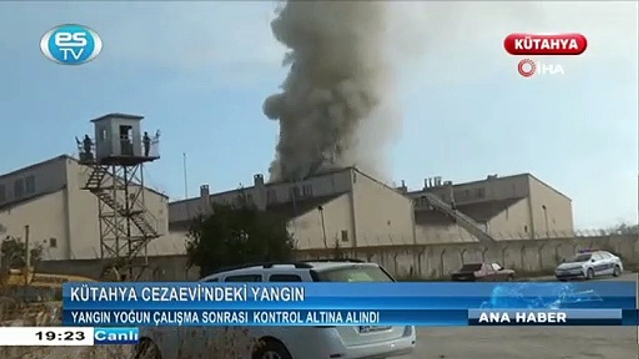 Kütahya Cezaevi'nde yangın