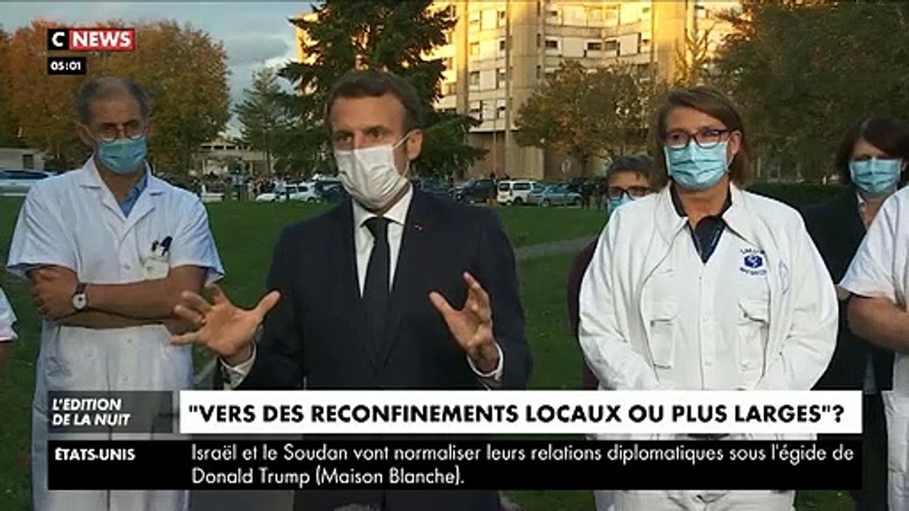 Coronavirus  - Emmanuel Macron : « Il est trop tôt aujourd’hui pour dire si on va vers des reconfinements locaux ou plus larges »
