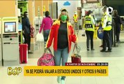 Ya se podrá viajar a EEUU y otros países desde noviembre