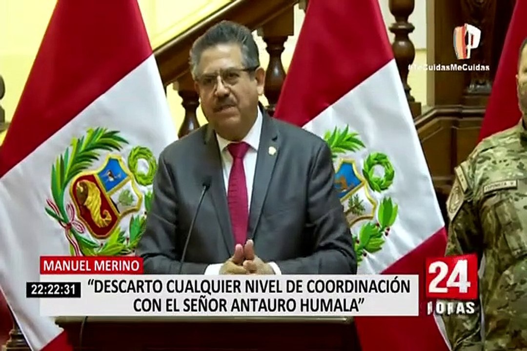 Manuel Merino descartó coordinación de vacancia presidencial con Antauro Humala