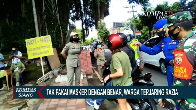 Operasi Yustisi Terus Digencarkan untuk Disiplinkan Penggunaan Masker!